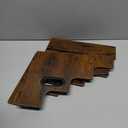 4-Tier Bottle Display Shelf, Coffee Syrup Rack Organizer, Water Bottle Organizer, Mini Bar Cabinet, Rustic Bar Shelves for Whiskey, Spirits