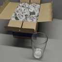 LEMONSODA Stackable Iced Coffee Glasses Set of 6, 48-15 and 21oz Drinking Glasses for Lattes, Tea, Coffee, and Water (21oz, Set of 6)