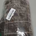 MIULEE Decorative Chenille Check Throw Pillow Covers Vintage Plaid Couch Pillows 20x20 Inch Set of 2 Neutral Boho Farmhouse Cushion Covers Modern Home Decor for Sofa Bed Living Room Brown