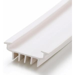 Nuanchu 1 Pc Hardware U Shaped Rubber Door Bottom Sweep Weather Stripping Seal for Exterior/Front Doors Weatherproof & Noise Reducing Includes Rubber Door Seal Bottom Only (48 Inch,White)