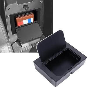 Aunginsy Armrest Hidden Storage Box Compatible with Mitsubishi L200/Mitsubishi Triton 2024 2025 Accessories, Car Center Console Armrest Handrail Privacy Storage Organizer Tray ABS Insert Manage