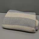 OJIA Indoor Outdoor Rugs 3'x5', Washable Area Rug Entryway Rugs Indoor Front Door Mats Striped Porch Rug Cotton Small Floor Carpet for Entry/Patio/Deck/Balcony/Bedroom/Living Room (Gray/White/Tan)