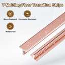 uxcell T Molding Floor Transition Strips 2.9ftx0.24 for Joining Plank 6Pcs