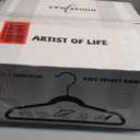 House Day Velvet Kids Hangers 60 Pack, Premium Children Hangers for Closet, Ultra Thin Cute Non Slip Kid Felt Clothes Hanger 14 Inch, Small Hanger for Toddler Clothes, Black