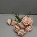 Qinyoung 10 Set Dried Pampas Grass Centerpiece for Wedding Baby Shower Party 10 Glass Flower Jars 10 Artificial Roses 80 Dried Pampas Grass with Rope for Rustic Bridal Farmhouse Decoration(Pink)