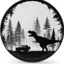 Spare Tire Cover for RV Trailer,Dinosaur Waterproof Sun Leather Wheel Cover,Camper Spare Tire Covers Fit for Jeep Travel Trailer SUV Truck Accessories (16 in for Diameter 29 - 31),F-5