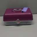 Caboodles Pretty in Petite Makeup Box, Two-Tone Lavender on Violet, Hard Plastic Organizer Box, 2 Swivel Trays, Fashion Mirror, Secure Latch for Safe Travel