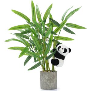 FAVOWREATH Fake Plants Potted Artificial Plants Indoor Faux Plants Bamboo Potted Suitable for Bathroom Decor Office Room Farmhouse Indoor Table Home Decor
