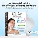 Olay Eye Makeup Remover Wipes, Daily Facials Gentle Face Cleanser for Sensitive Skin, Alcoholand Fragrance Free, Soft Face Wash Towels, Travel Essentials for Women, Dry Cloths, 99 ct (3 X 33ct)