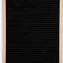 Core Home Felt Letter Board with Vintage Frame and Stand - Includes 128 Letters, Numbers, and Symbols - 11" x 14" - Black