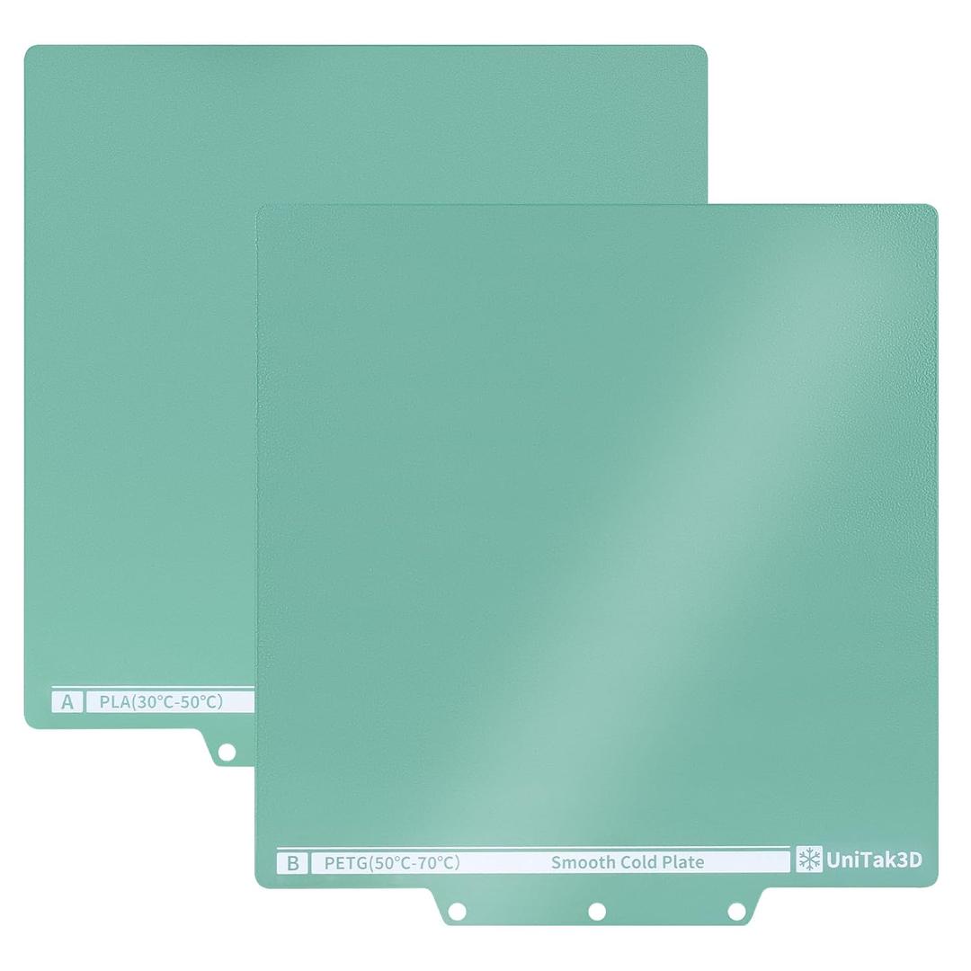 Upgraded AD5X/AD5M/AD5M Pro Cold Build Plate 235 * 235mm Double Sided Glossy+Matte Low-Temperature Print,Strong-Adhesion Platform Compatible with Flashforge AD5X/Adventurer 5M/5M Pro 3D Printer-1PCS