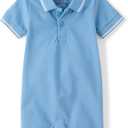 The Children's Place Baby Boys' And Newborn Everyday Romper (Blue, S)