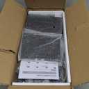 WOPITUES Floating Shelves for Wall with Cube Shelf, Wall Shelves with Metal Rail for Bathroom Decor, Bathroom Organizers and Storage, Over Toilet Shelves for Toilet Paper-Black (15.7 inch)