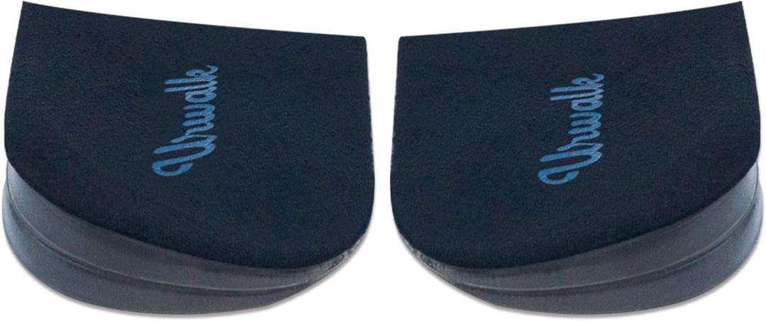 3 Layers Adjustable Supination & Over-Pronation Corrective Shoe Inserts, Medial & Lateral Heel Wedge Insoles for Foot Alignment, Knee Pain, Bow Legs, Osteoarthritis (Black - Large)