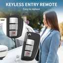 Keyless Entry Remote for Nissan Rogue 2014-2020 434Mhz CWTWB1G767 3 Button Reusable | Control Replacement Car Key Fob 1 Pcs
