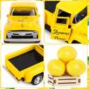 Lemon Truck Decor Vintage Metal Truck Tiered Tray Decor Lemon Party Decorations Summer Farmhouse Yellow Car with Mini Fake Lemons for Home Kitchen Tabletop Centerpiece Supplies