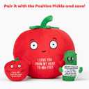 2 x Big Tender Tomato Plushie - Super Soft Stuffed Animal | Adorable Love Gift for Boyfriend, Girlfriend, Husband, Wife, Mom, Dad, Kids, or Best Friend | Valentines Day Gifts for Her or Him