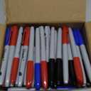 VEESA Dry Erase Markers (Black Red Blue), Fine Tip, 75 Count Low-Odor Whiteboard Marker Pens for Office School Home