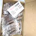 JQK 1/2 Inch Overlay Cabinet Door Hinges Oil Rubbed Bronze, 30 Pack 15 Pairs Flush Face Mount Cupboard Self-Closing Kitchen Cabinet Hinges with Door Bumper, CH200-ORB-P30