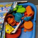 Toddler Water Table - Sensory Table for Kids with 28 Piece Sand Water Toy Set, Outdoor Water Play Table with Rain Shower Sprinkler, Summer Birthday Gift STEM Toy for Boys Girls Ages 3 4 5 6 7 8