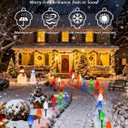 IDEAALS 10 Pack Jumbo Multicolor Plug in C9 Christmas Lights OutdoorLED Pathway Lights Waterproof, Strawberry Light Christmas Decorations Outdoor for Walkway Party Patio Garden Lawn Yard Decor