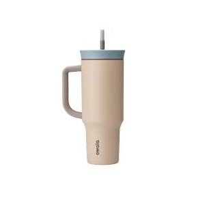 Owala Travel Tumbler SS 40oz Beige Blue Bottle