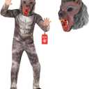 Morph Werewolf Costume Kids Wolf Costume Kids Werewolf Costume Big Bad Wolf Costume Kids Halloween Costumes For Boys Wolf (Large)