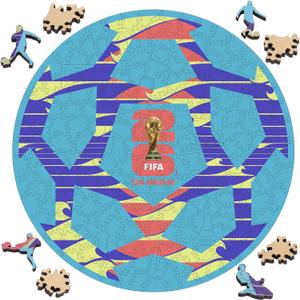 FIFA WorldCup2026 Wooden Puzzle Collectible LA CityBall 200Pcs DecorGift