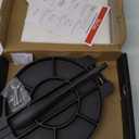 Uno Casa Cast Iron Tortilla Press 10 Inch - Tortilla Maker Press, Pre-Seasoned Roti Maker with 100 Pcs Parchment Paper - Heavy Duty Quesadilla Maker for Homemade Flatbreads, Rotis, Empanadas (25cm)