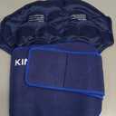 KingPavonini Extra Large Ice Pack for Back Pain Relief with Extension Strap, 2 Pack Reusable Lower Back Gel Ice Pack Wrap for Lumbar Surgery, Sciatica, Herniated Disc, Coccyx Pain, Cold/Hot Therapy (Blue)