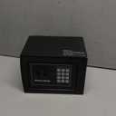 Voncabay Money Safe Box for Home with Sensor Light & Fireproof Money Bag - 0.23 Cubic Feet Security Safe Box with Digital Keypad, Keys & Pass Code Lock, 9.05" W x 6.69" D x 6.69" H, Black