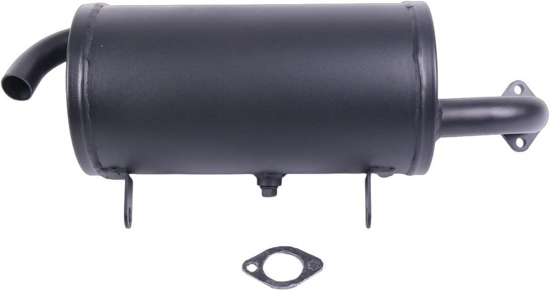 Exhaust Assembly Muffler 18091-0235 18091-0487 with Gasket 11061-0132 Compatible with Kawasaki Mule 600 2X4 610 4X4 SX KAF400