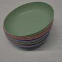 6 PACK 6 Inches Lightweight Mini Wheat Straw Plates Reusable Plate Set