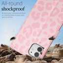 for iPhone 11 Wallet Case for Women, Flip Folio Purse Leather Phone Case with Credit Card Holder Slot RFID Blocking, Full Body Protection Girly Cute Leopard Cheetah Print Design, Pink