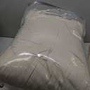 Masaca 120x120 Oversized Comforter King Size, Linen Like Textured Ruched California King Bed Comforter Set Soft Lightweight Fluffy Ruffle Farmhouse Shabby Bedding Set 3PCS