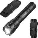 ULTRAFIRE WF-502B Single Mode Flashlight with Holster,1000 Lumen Tactical Flashlight with Duty Belt Holster,Bright Law Enforcement - Police Flashlight(Battery not Included)