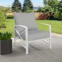 Goodgoods 22 x 24 Outdoor Patio Deep Seat Cushions Set of 2, Fade-Resistant & Water-Resistant Outdoor Furniture Chair Cushions with 30D High-Resilience Foam for Sofa Chair, Light Gray, 22''x24''x5.1'' 2 sets