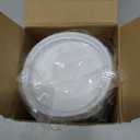 6 Pcs Silicone Wide Mouth Lids Mason Jar Lids Thickened Leak Proof Lid for 86 mm All Wide Mouth Mason Jars, Reusable Large Canning Jar Caps (White)