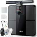 Smart Scale for Body Weight and Fat,BMI,Muscle Mass 57 Body Composition Measurement,8 Electrodes Digital Bathroom Scale,with 5.25-inch VA Color Screen on Retractable Handle,485lbs