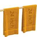 Gold Towel Bar 24 Inch, KLJKPA Towel Bar for Bathroom Wall, Stainless Steel Heavy Duty Single Bath Towel Rod
