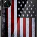 Tnarru Compatible with Samsung Galaxy S23+ Case American Flag Pattern Hard PC Back and Soft TPU Sides Scratchproof Shockproof Protective Case for Samsung Galaxy S23 Plus