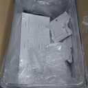 2 Pack Trash Bag Holder Under Sink Stackable, Plastic Garbage Dispenser with Lid, Trash Bag Storage Dispenser Roll Holder for Kitchen, Pantry, Laundry Room Organization