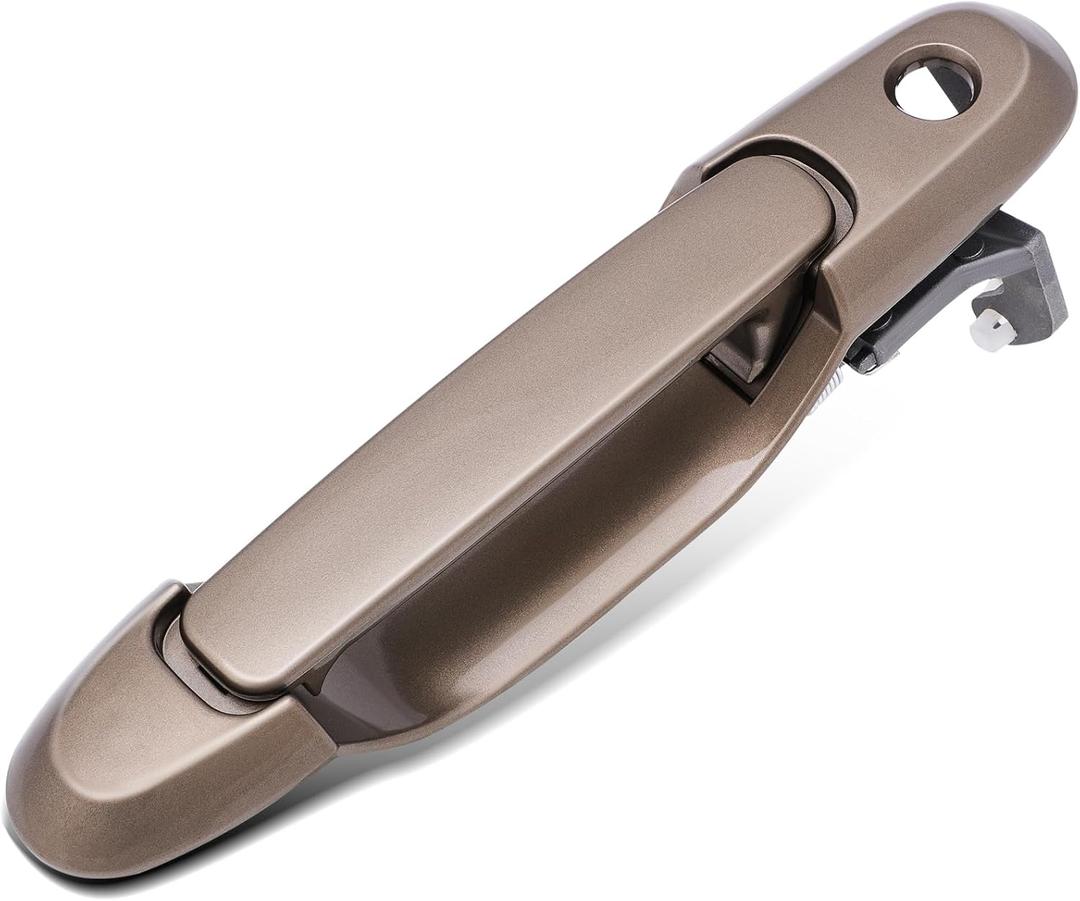 cciyu Door Handle Exterior Front Passenger Side Replacement fit for 1998-2003 for Toyota Sienna 6921008010C0 Beige