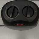 Amazon Basics Ceramic Space Heater, Portable Indoor Heating Solution, With Overheat and Tip-Over Protection, Thermostat, Non-Oscillating, 1500W, 7.52"D x 6.34"W x 9.45"H, Black