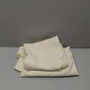 sancua Round Tablecloth - (2) 60 Inch - Water Resistant Spill Proof Washable Polyester Table Cloth Decorative Fabric Table Cover for Dining Tables, Buffet Parties and Camping, Beige