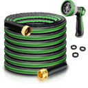 HERZO Garden Hose 50 FT, Lightweight, Ultra Flexible, Durable, Kink-Free Garden Hose, RV, Marine and Camper Hose