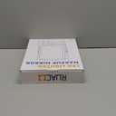 Ruacq Rechargeable Wall Mounted Makeup Mirror with Lights, Double Sided 1X/10X Magnifying Vanity Mirror with 3 Color Lighting, Touch Screen Dimmable, 360 Rotation Extension Foldable Arm(Matte Black)