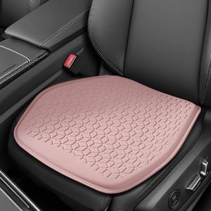 Gel Car Seat Cushion, Office Chair Cushion, Non-Slip & Comfortable Automotive Chair Protector Pad for Driving, Breathable Automotive Front Seats Pad Universal for Car SUV Truck (Pink)