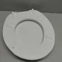 Soft Standard Vinyl Toilet Seat, White, 17 in