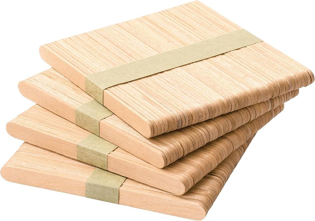 Mr. Pen- Popsicle Craft Sticks, 4.5 Inch, 200 Pack, Wax Sticks, Kids Crafts, Wooden Sticks for Crafting